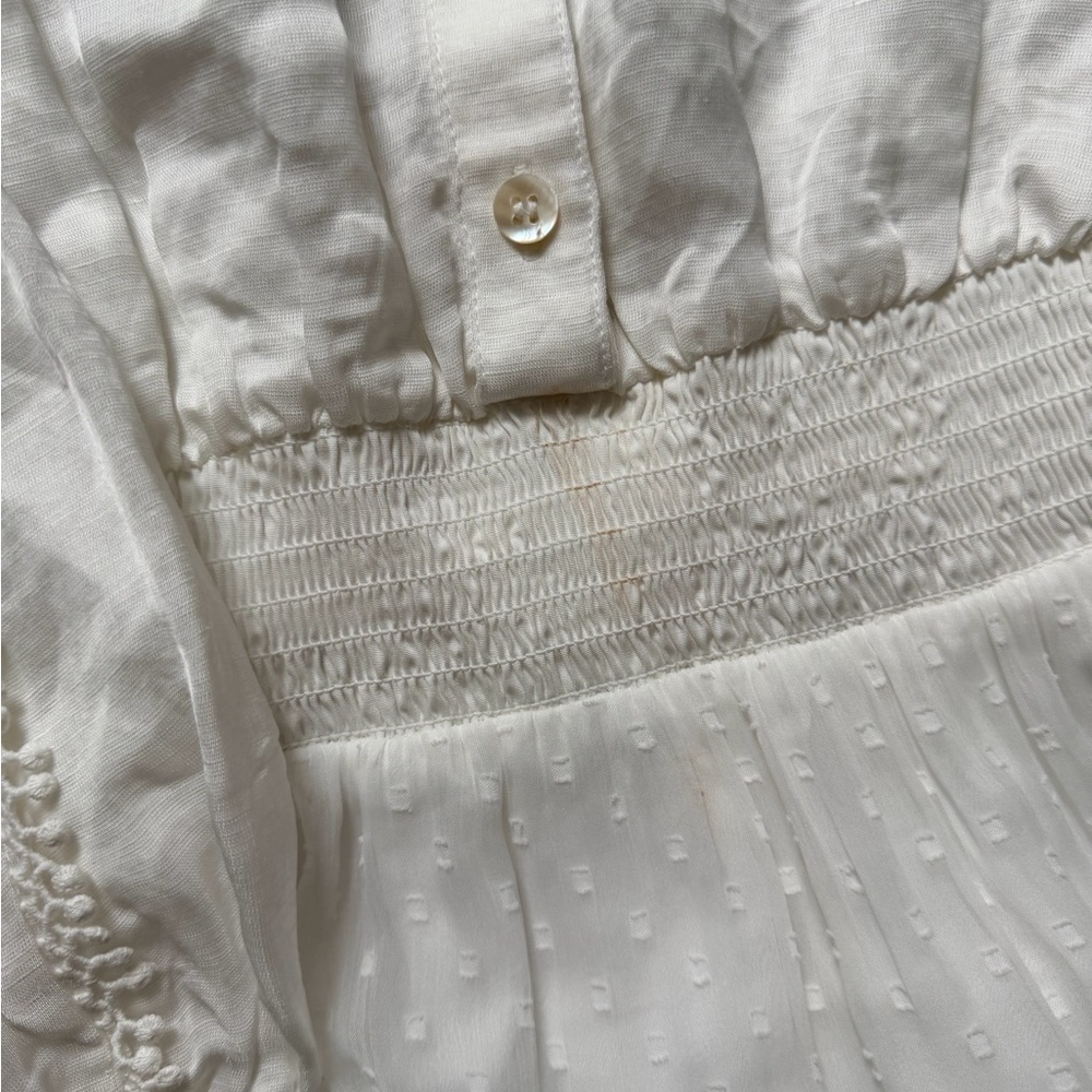 Maje White Button-Up Dress - Picture 2 of 6